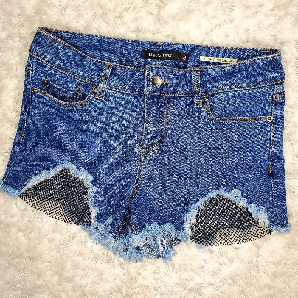 Blackheart cut off shorts. Size 3.
